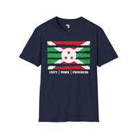 Burundi strip unisex softstyle tee Funky African