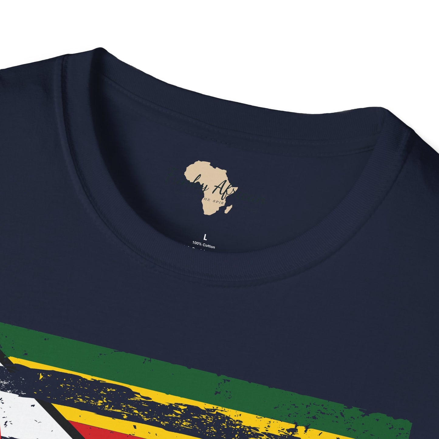 Zimbabwe strip unisex softstyle tee