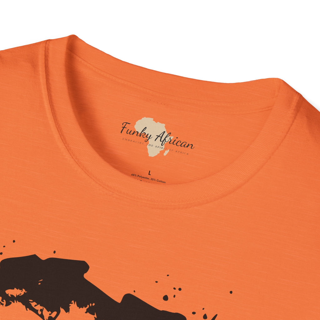 African map graffiti unisex softstyle tee Funky African