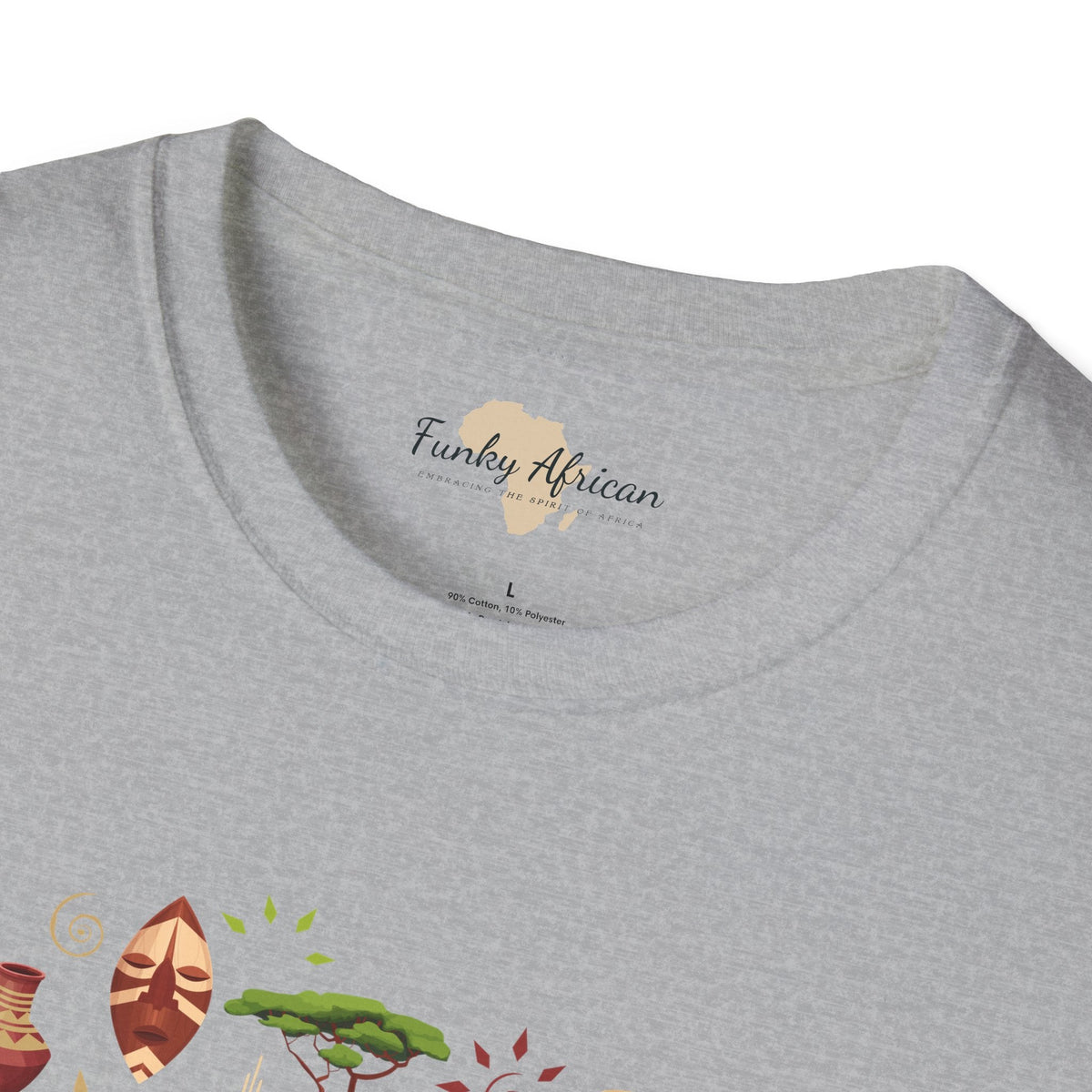 African map unisex softstyle tee Funky African