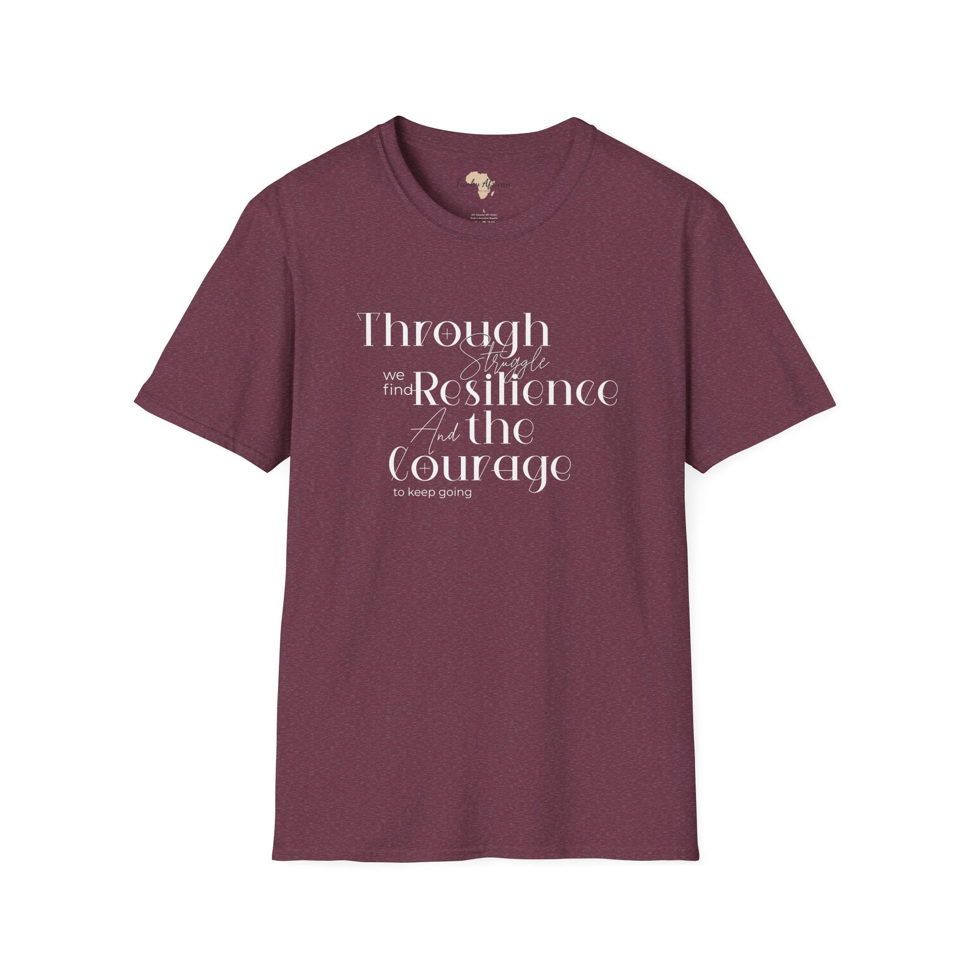 Through struggle unisex softstyle tee Printify