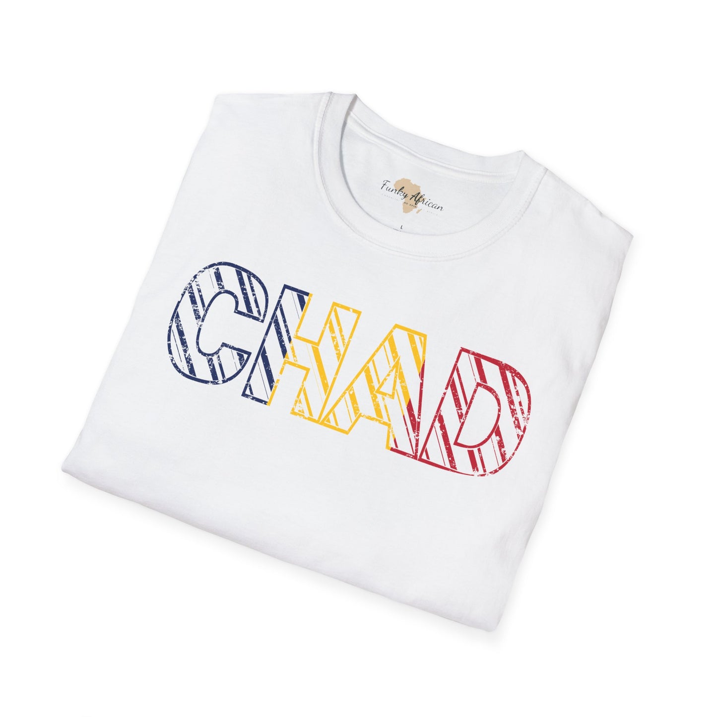 Chad text unisex softstyle tee