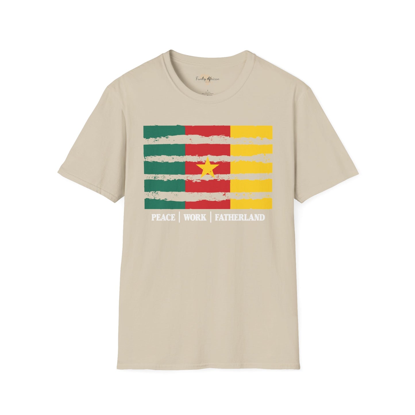 Cameroon strip unisex softstyle tee