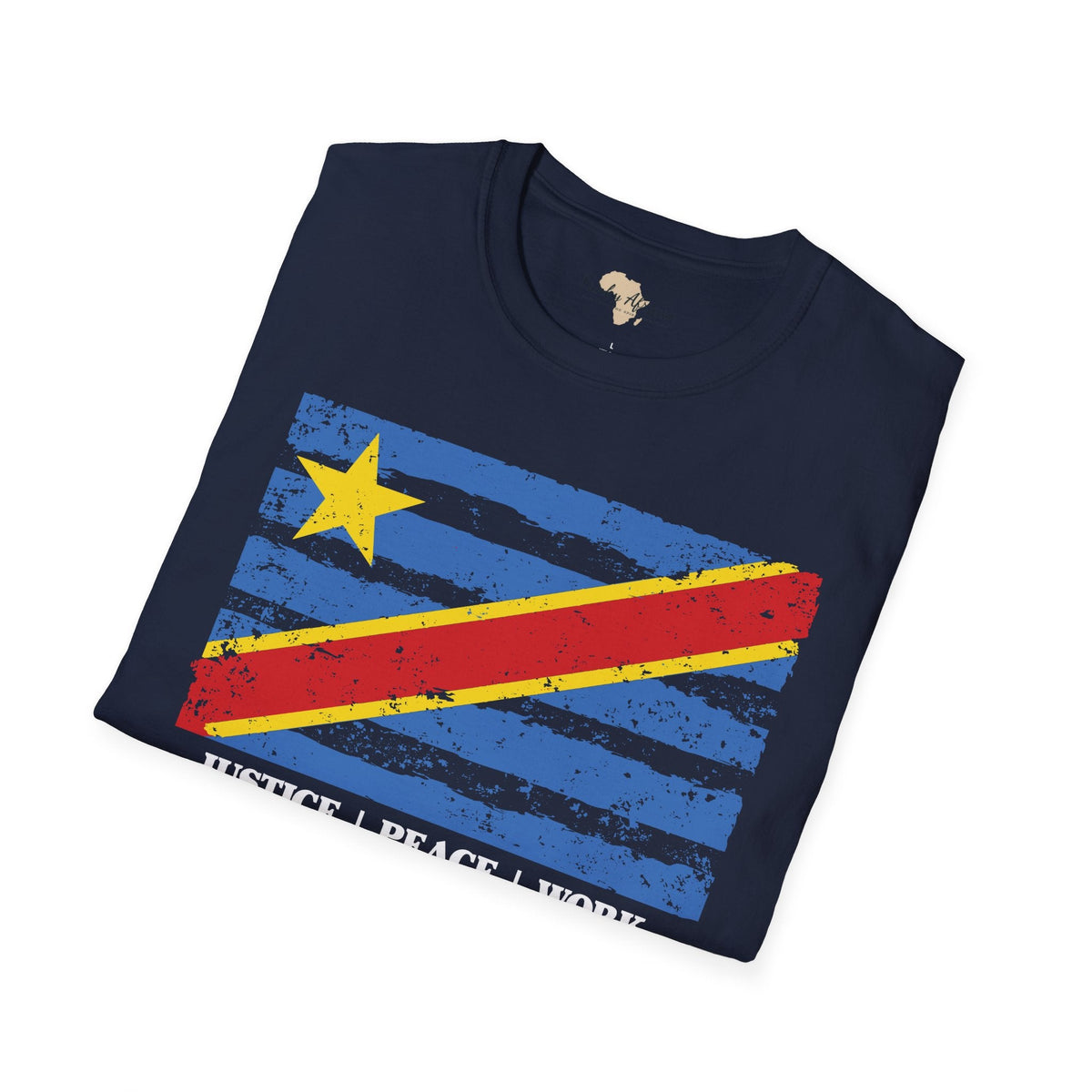 DR Congo strip unisex softstyle tee Funky African