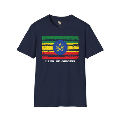 Ethiopia strip unisex softstyle tee