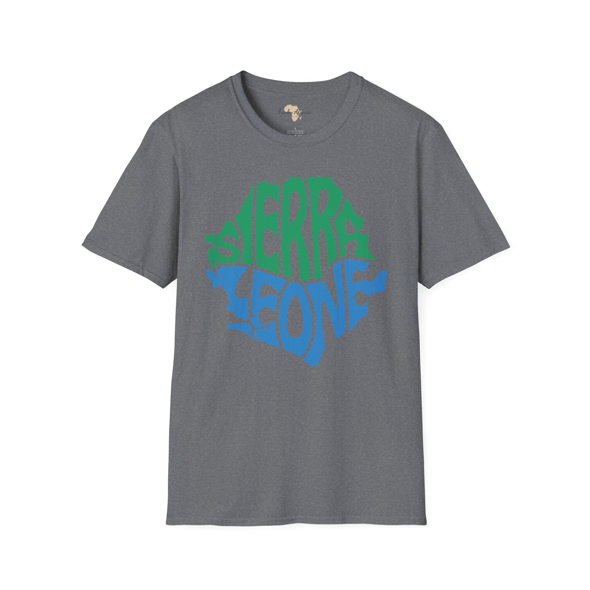 Sierra Leone cut unisex softstyle tee Funky African