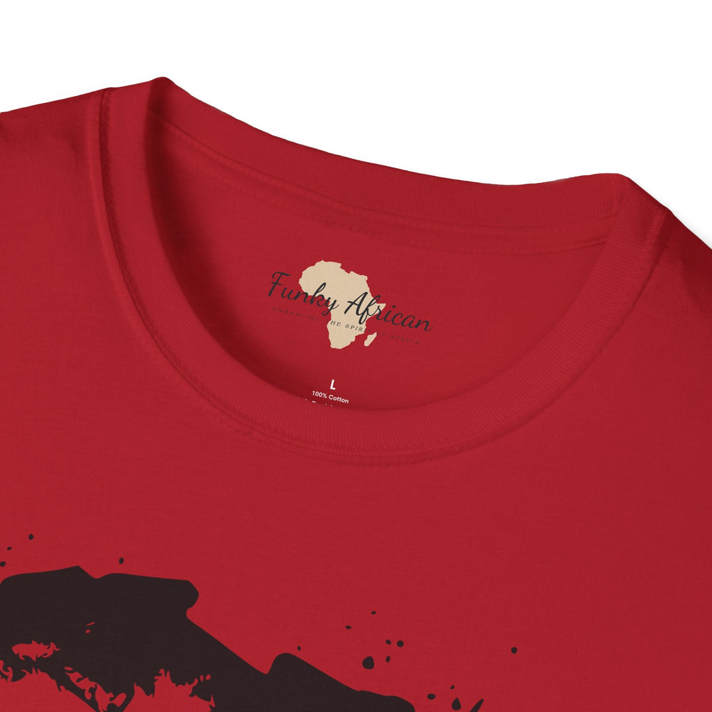 African map graffiti unisex softstyle tee Funky African