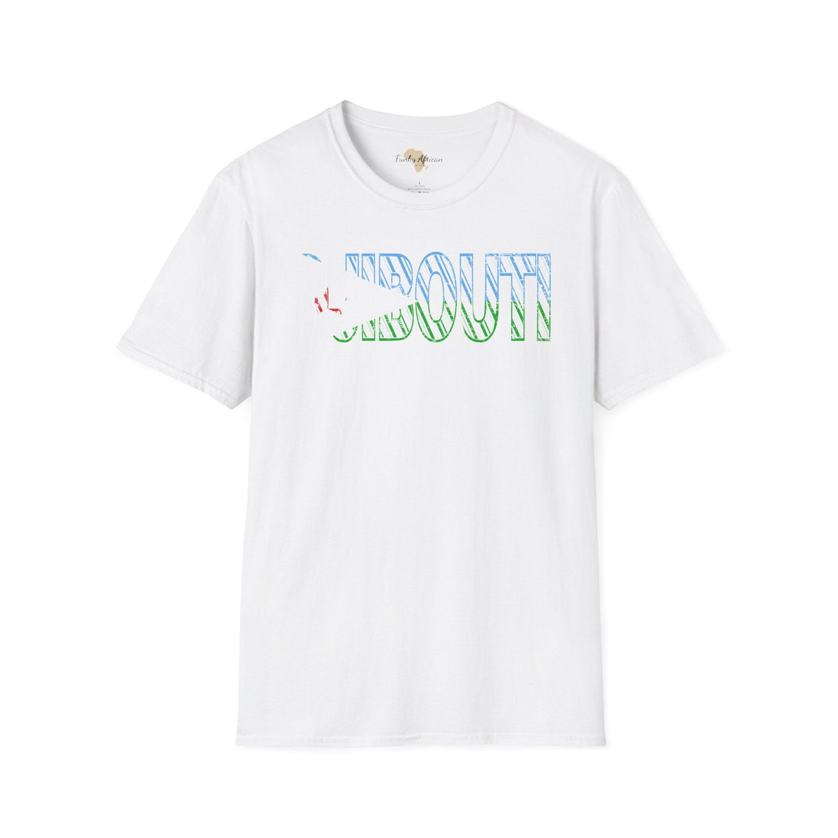 Djibouti text unisex softstyle tee Funky African