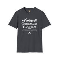 Embrace change unisex softstyle tee Funky African