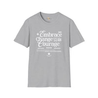 Embrace change unisex softstyle tee Funky African