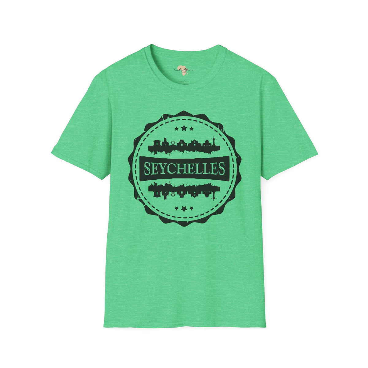 Seychelles Stamp unisex tee Funky African
