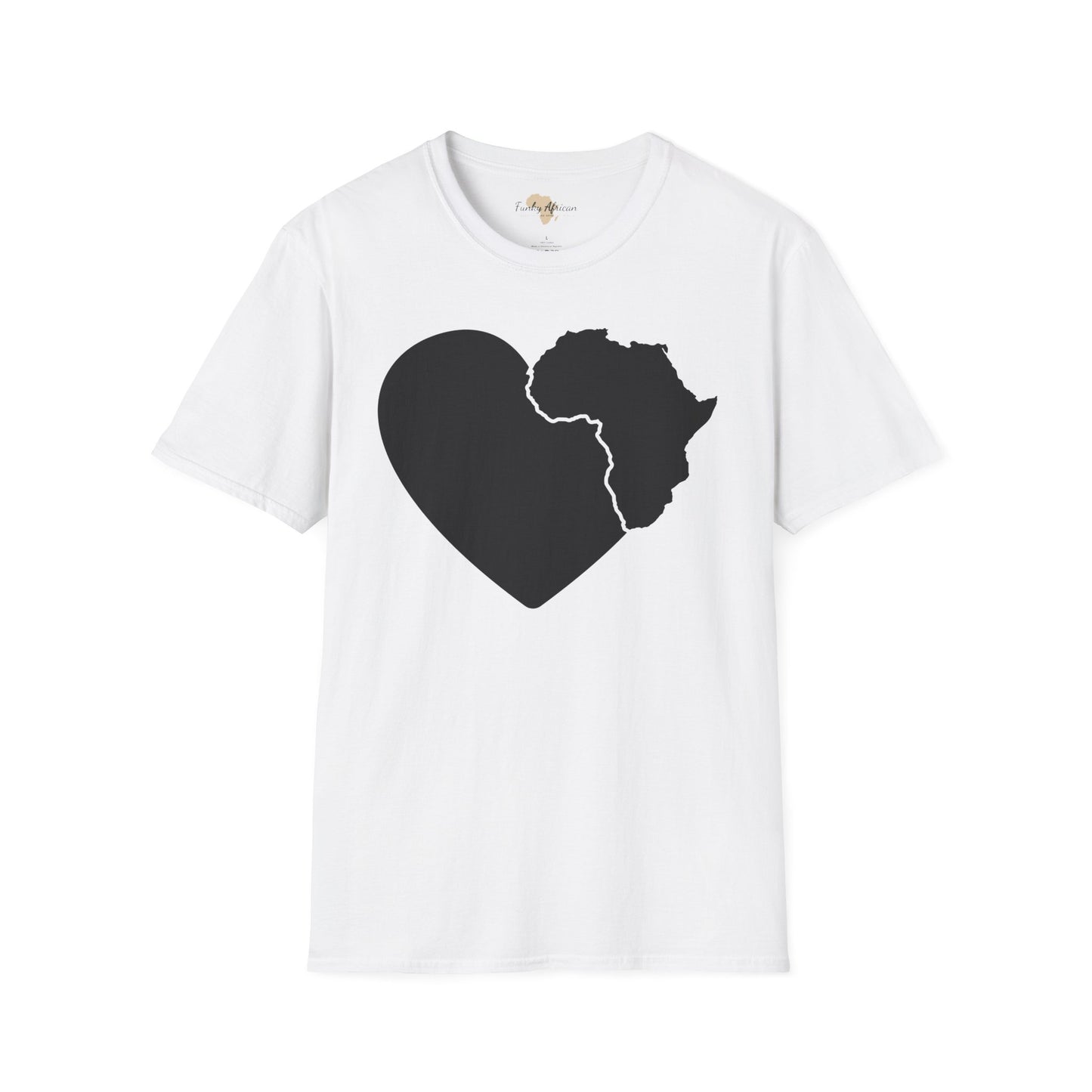 Love, Africa graffiti unisex softstyle tee