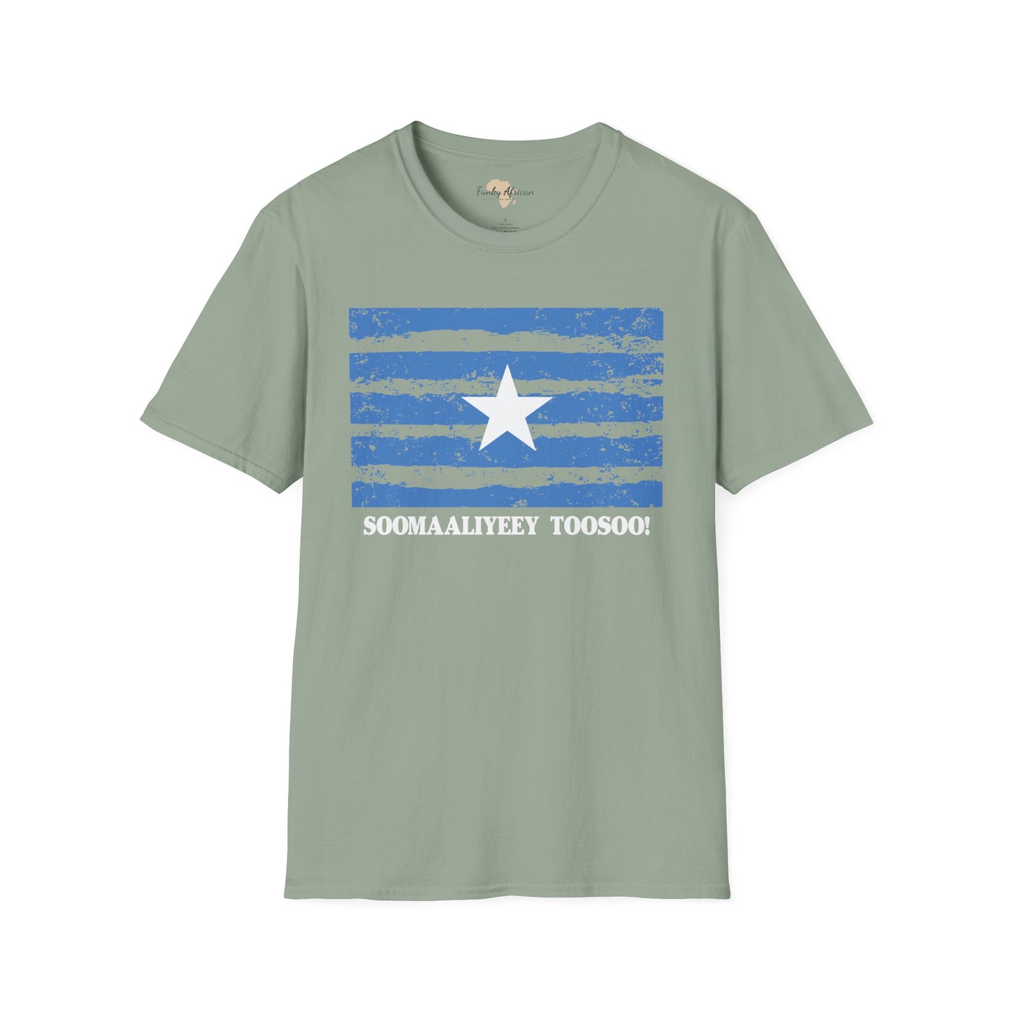 Somalia strip unisex softstyle tee