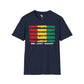 Guinean strip unisex softstyle tee Funky African