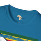 Zimbabwe strip unisex softstyle tee Funky African