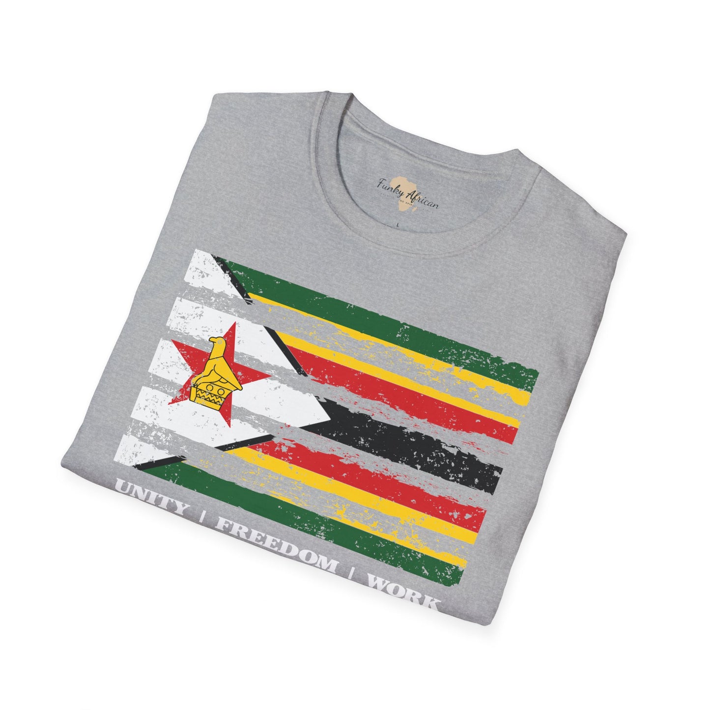 Zimbabwe strip unisex softstyle tee