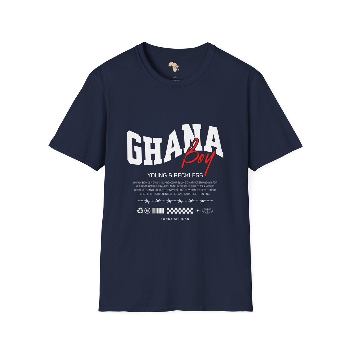 Ghana boy unisex softstyle tee Funky African