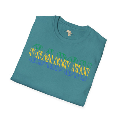 Gabon text unisex softstyle tee