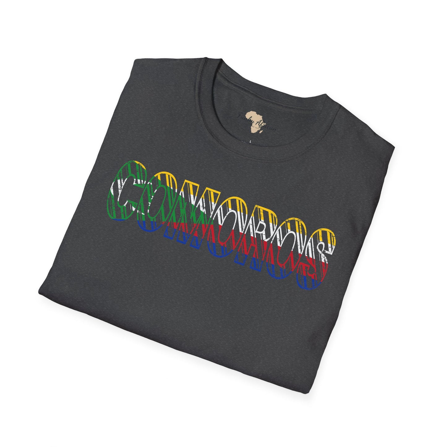 Comoros text unisex softstyle tee