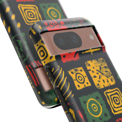 African Print Google Pixel Tough Cases