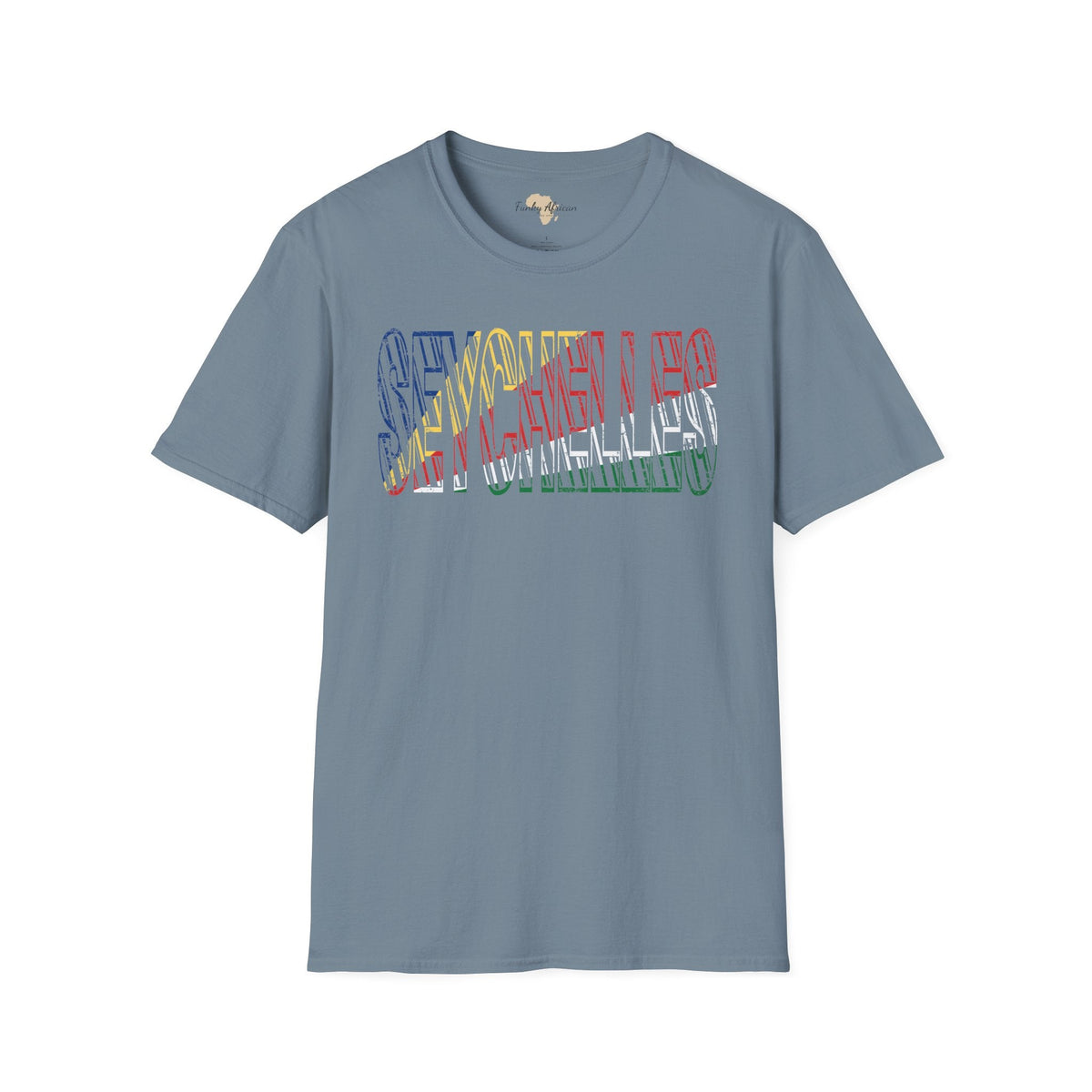 Seychelles text unisex softstyle tee Funky African