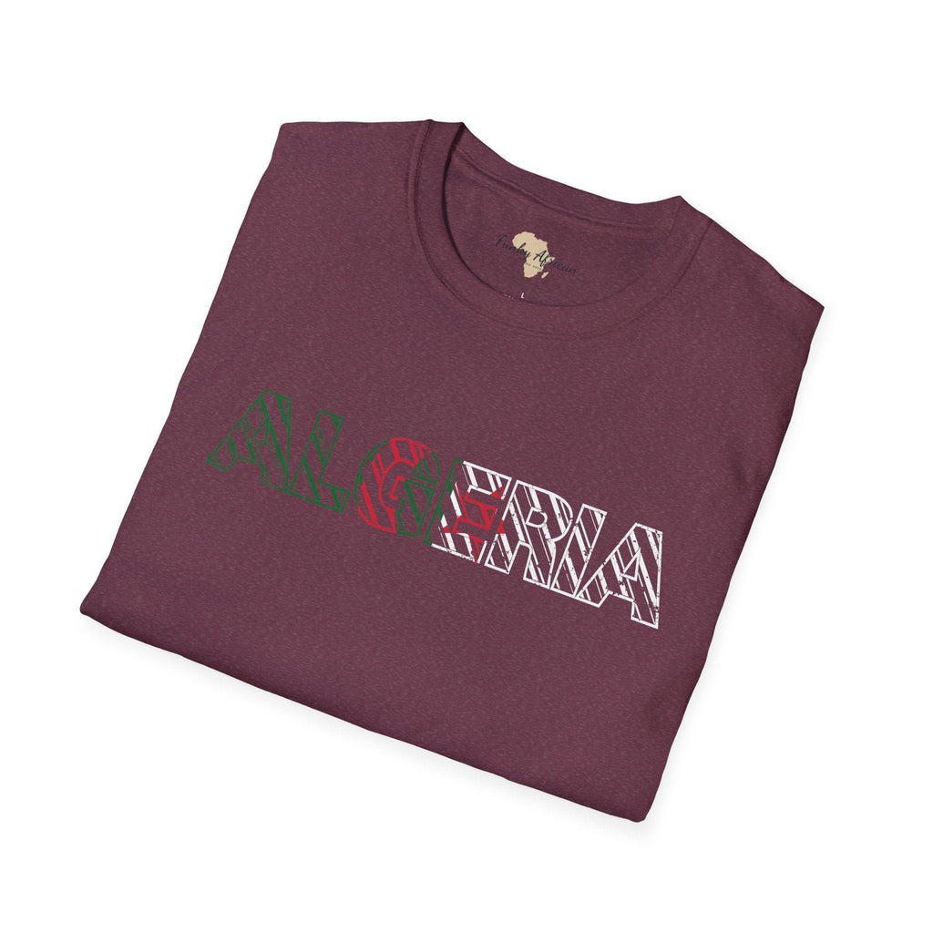 Algeria text unisex softstyle tee Funky African