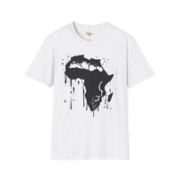 African map graffiti unisex softstyle tee Funky African