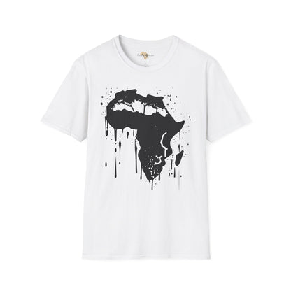 African map graffiti unisex softstyle tee
