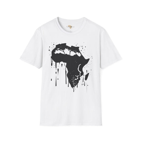 African map graffiti unisex softstyle tee Funky African