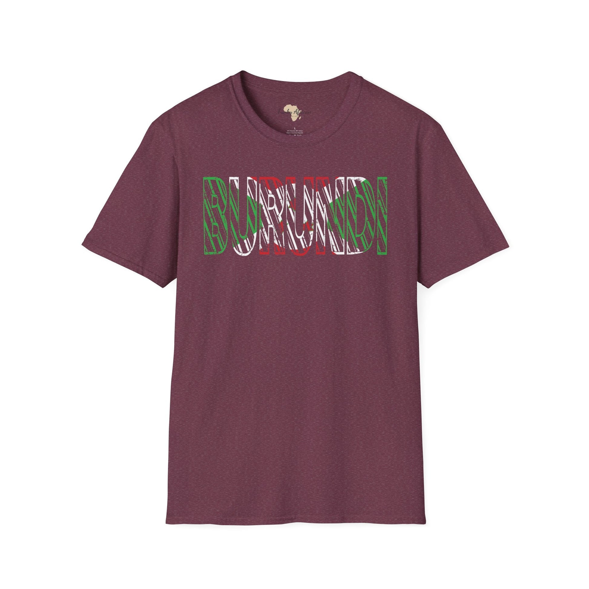 Burundi text unisex softstyle tee Funky African
