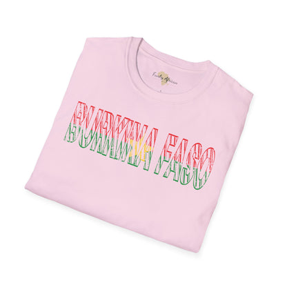 Burkina Faso text unisex softstyle tee