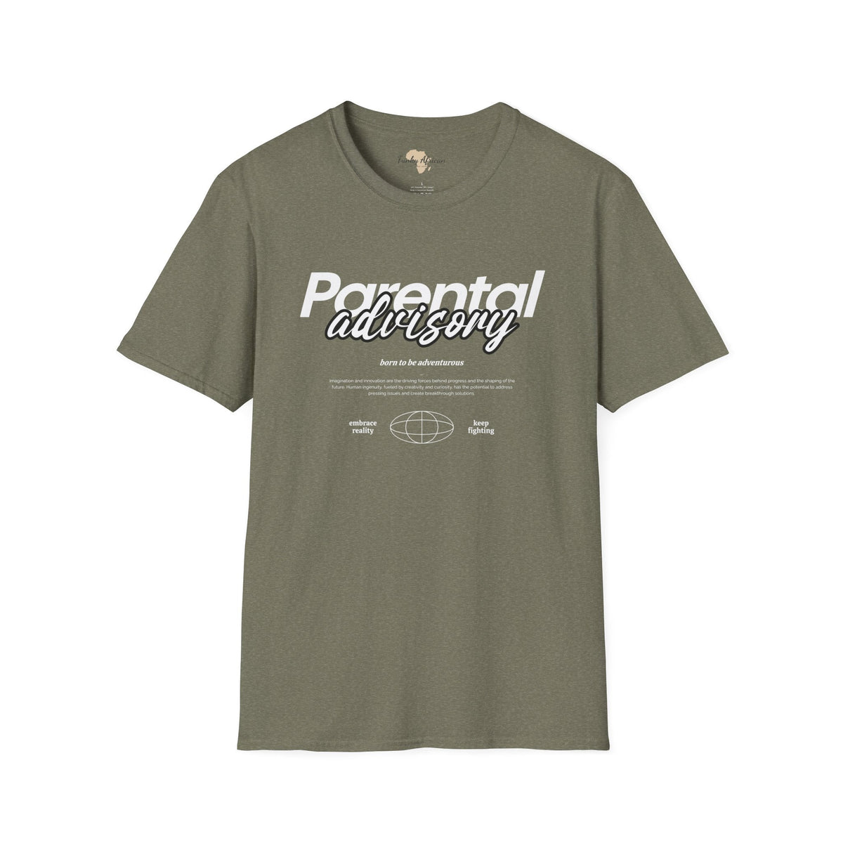 Parental Advisory unisex tee Funky African