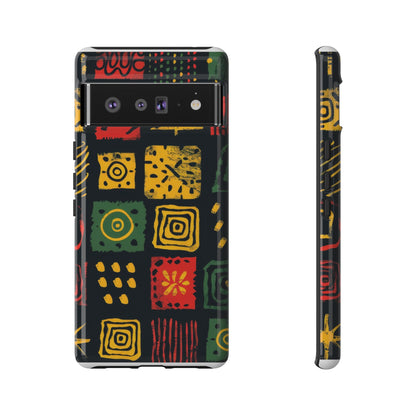 African Print Google Pixel Tough Cases