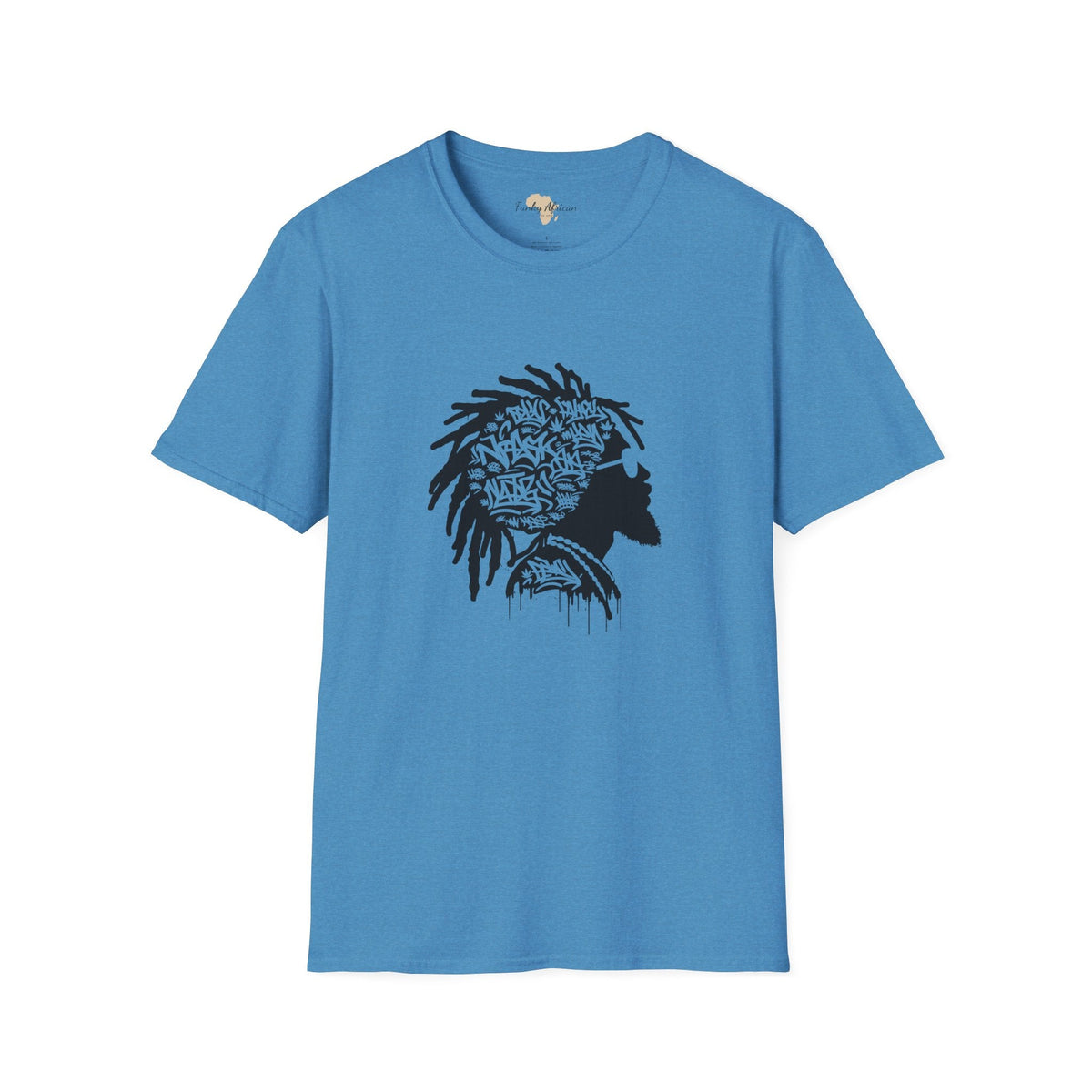 Funky graffiti unisex softstyle tee Funky African