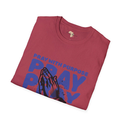 Pray with purpose unisex softstyle tee