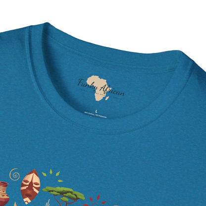 African map unisex softstyle tee