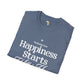Happiness starts from within unisex softstyle tee Funky African