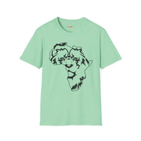 African map graffiti unisex softstyle tee Funky African