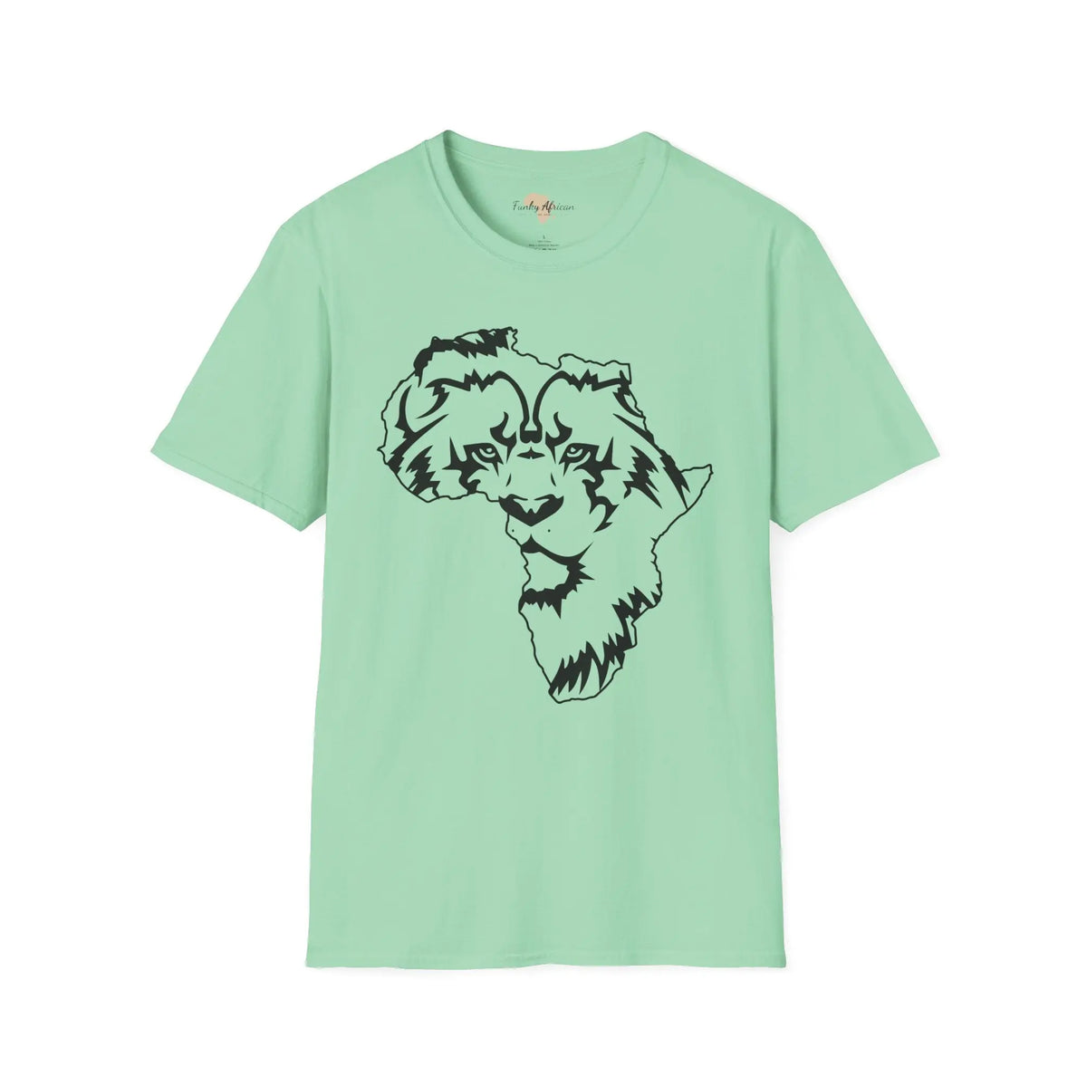 African map graffiti unisex softstyle tee Funky African