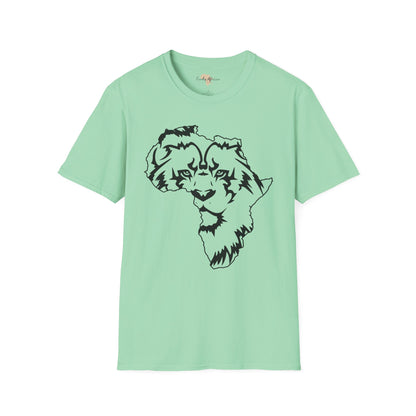 African map graffiti unisex softstyle tee