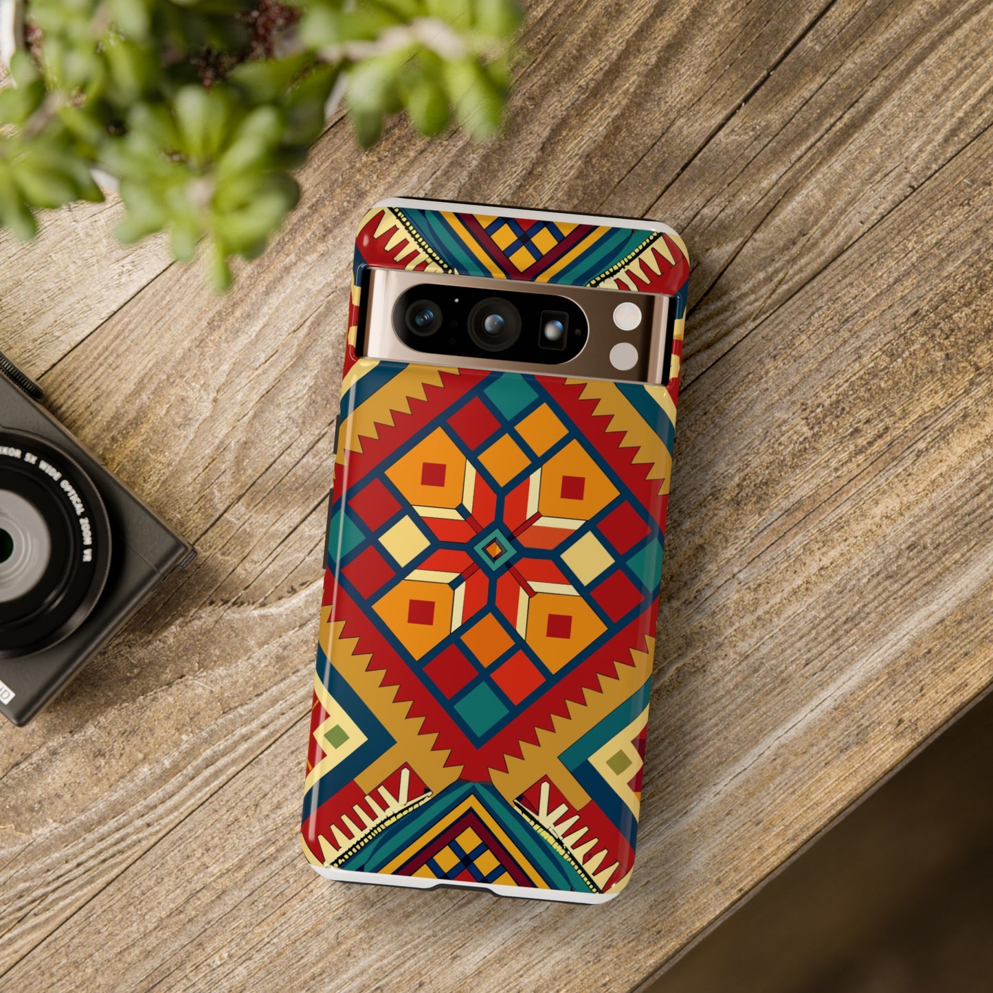 African Print Google Pixel Tough Cases