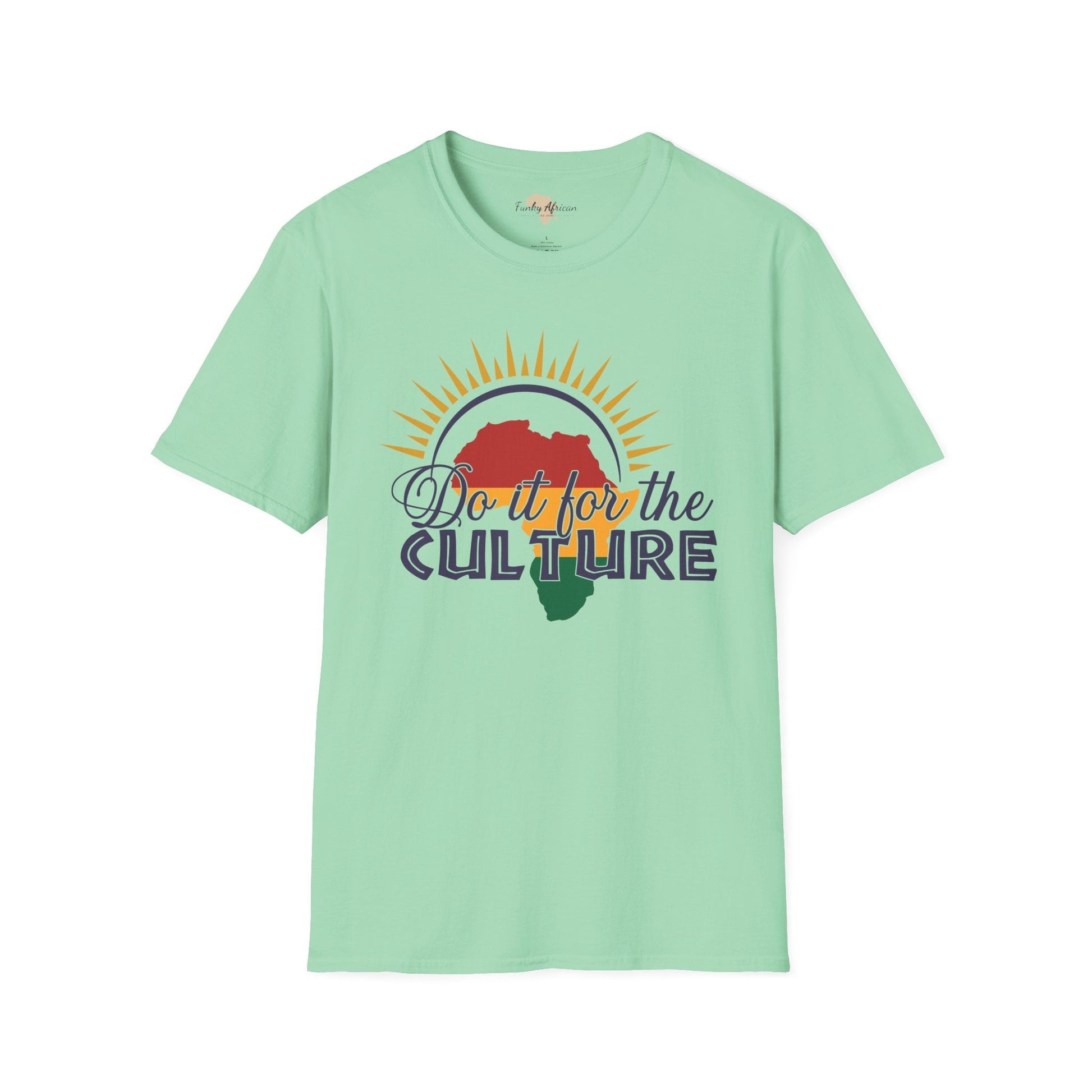 For the culture unisex softstyle tee Funky African