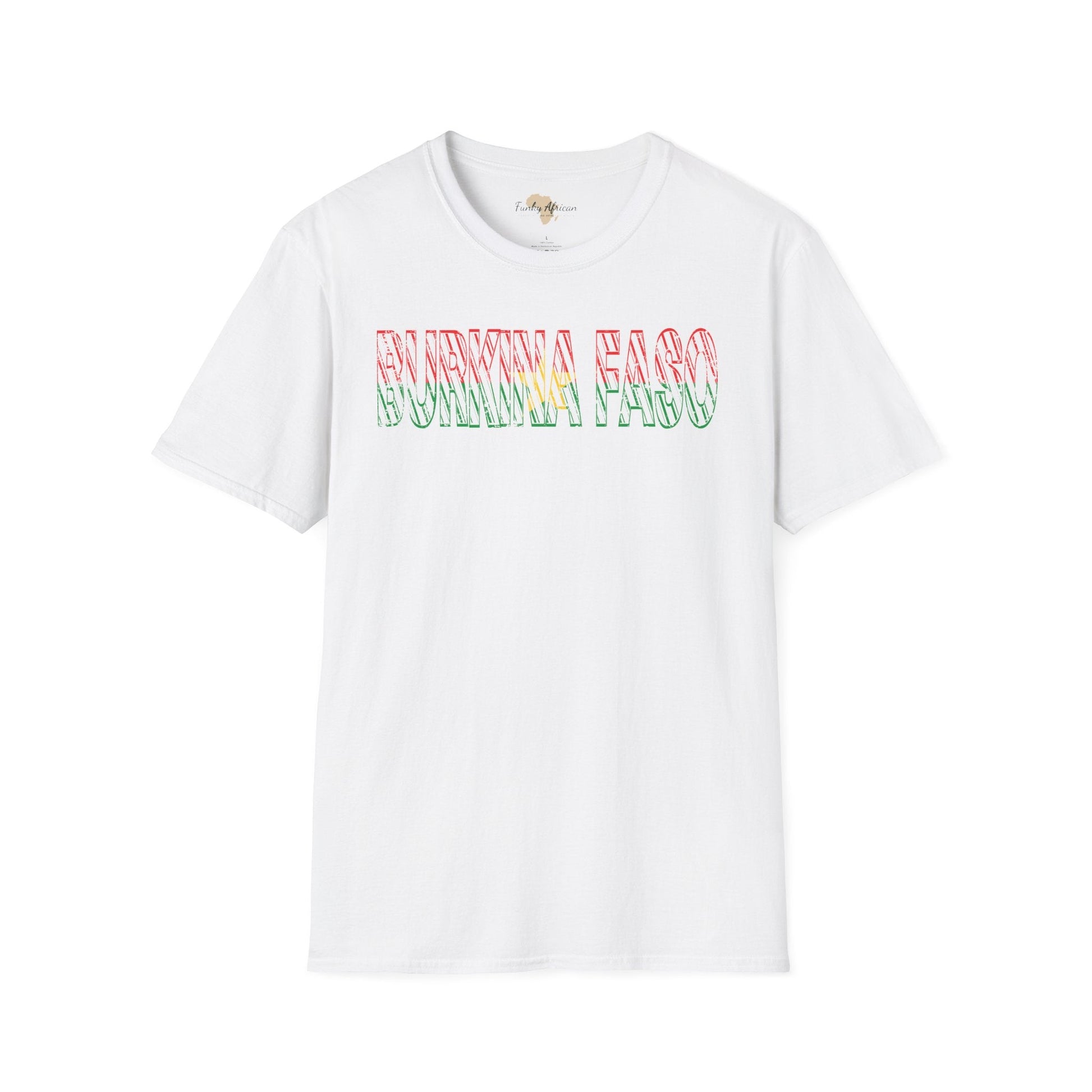 Burkina Faso text unisex softstyle tee Funky African