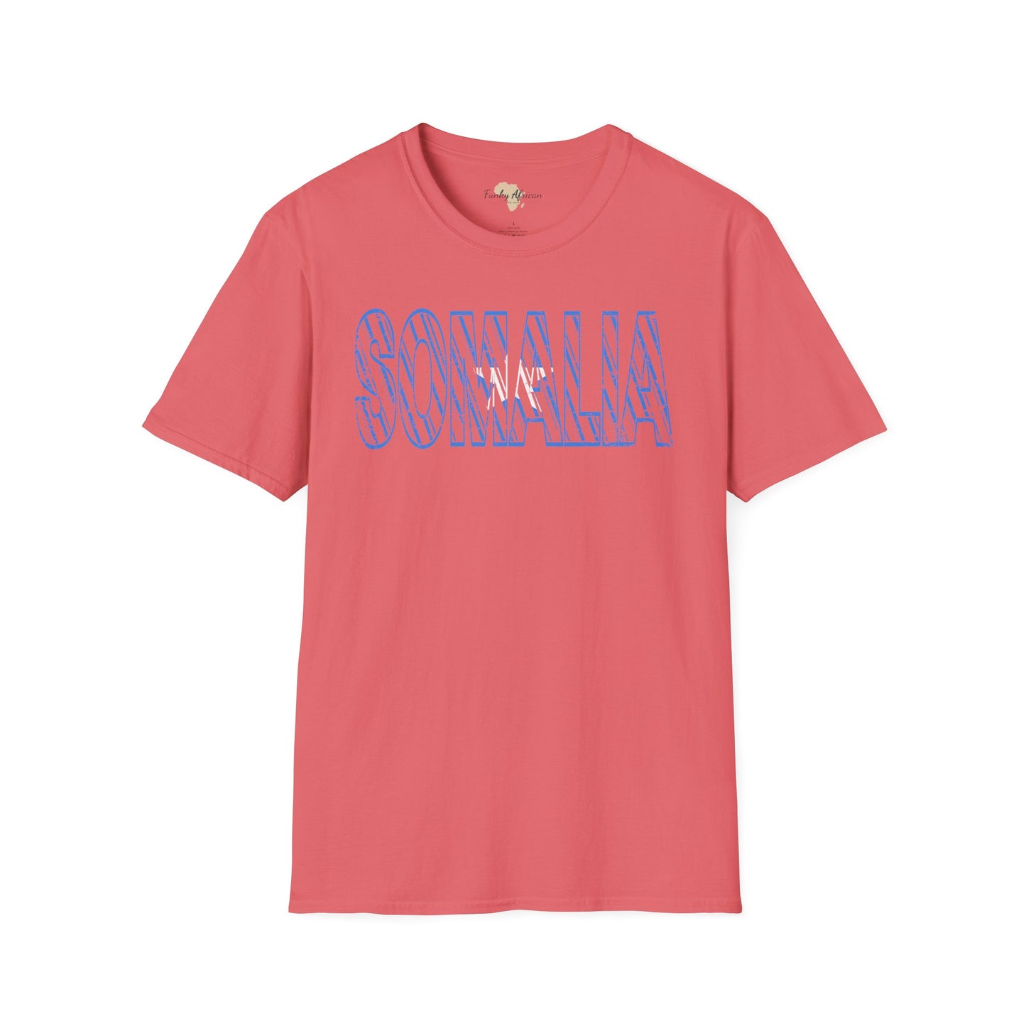 Somalia text unisex softstyle tee