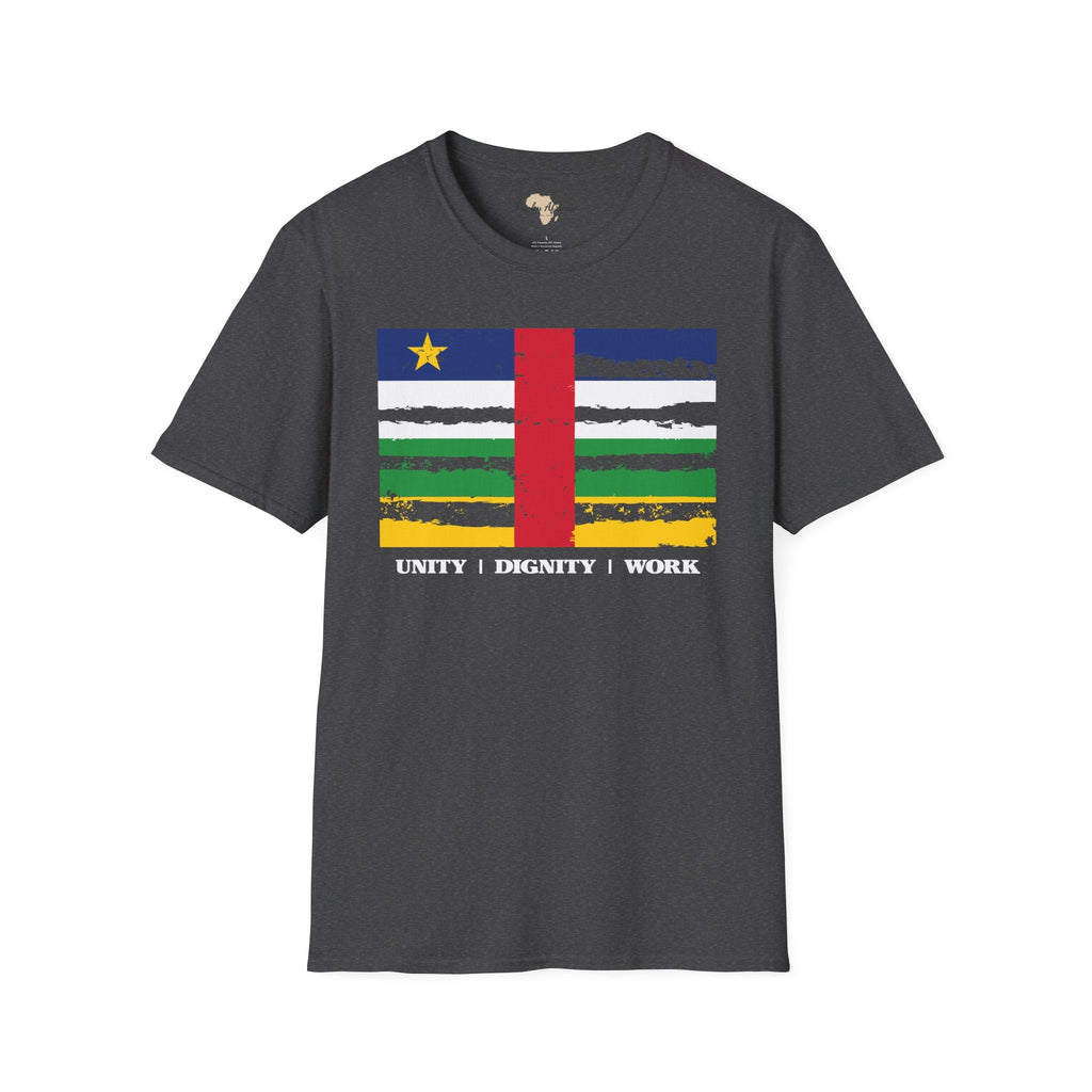 Central African Republic strip unisex softstyle tee Funky African