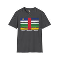 Central African Republic strip unisex softstyle tee Funky African