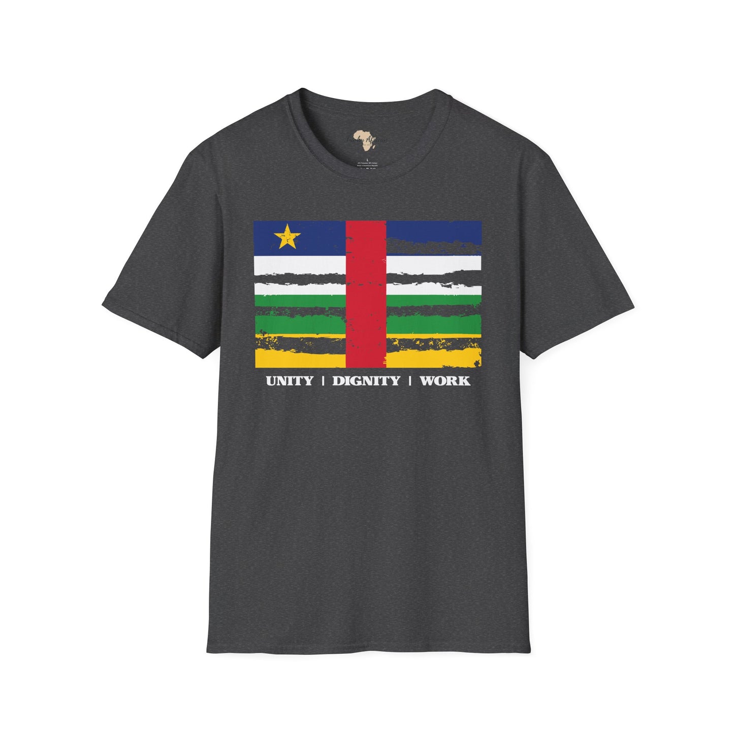 Central African Republic strip unisex softstyle tee