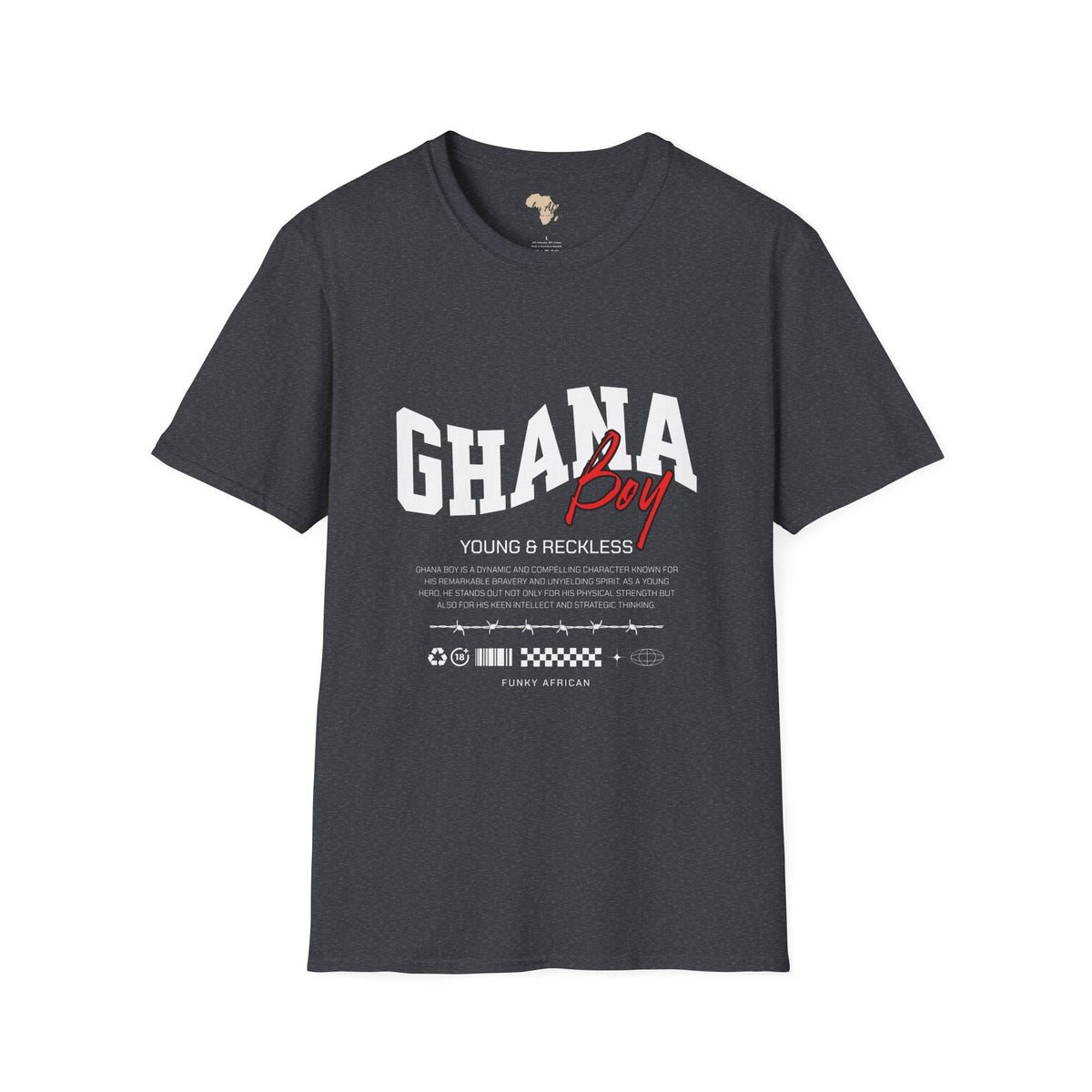 Ghana boy unisex softstyle tee Funky African