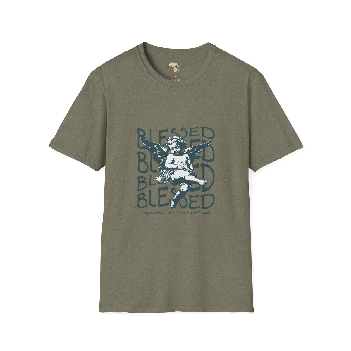 Blessed unisex softstyle tee Funky African