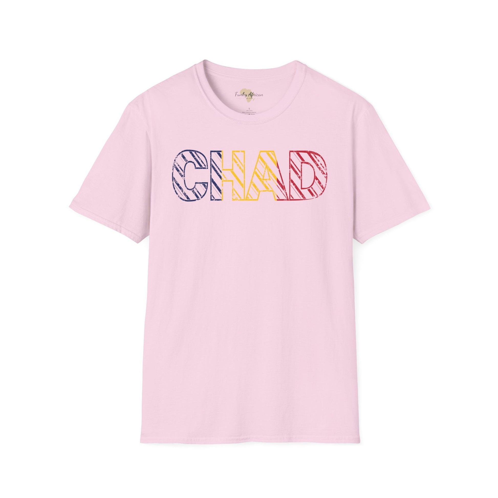 Chad text unisex softstyle tee Funky African